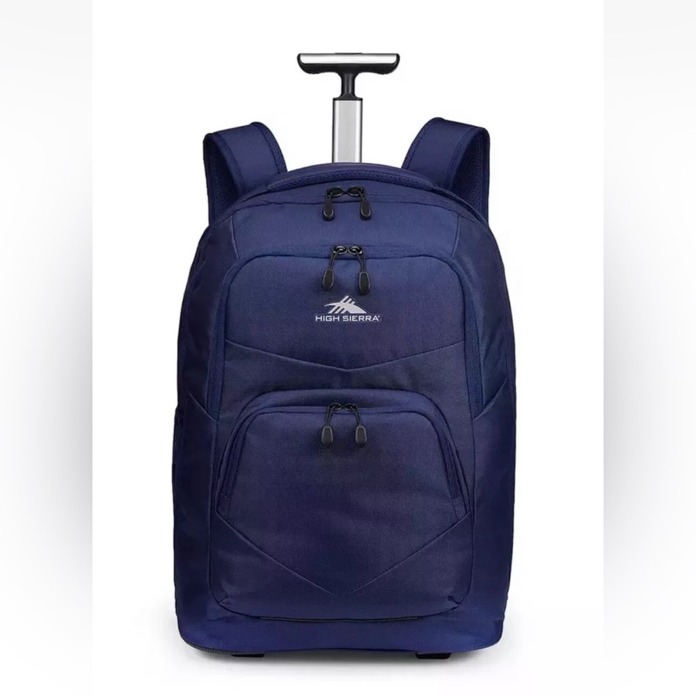 High Sierra Freewheel Pro Wheeled Backpack Navy Blue